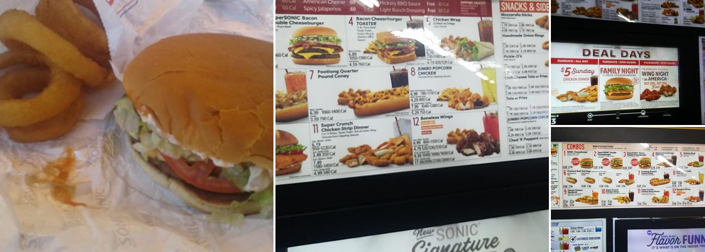 Sonic Drive-In Menu