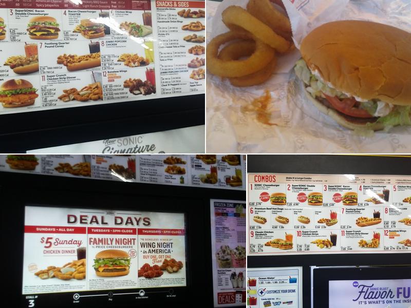 Sonic Drive-In Menu
