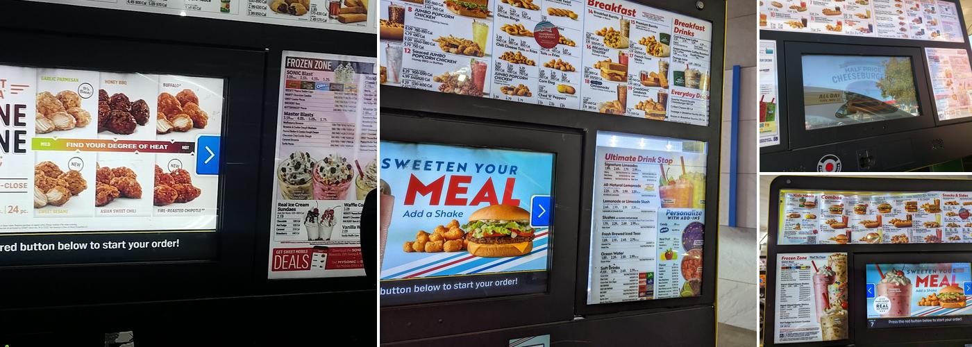 Sonic Drive-In Menu