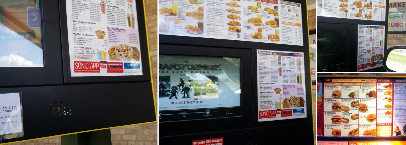 Sonic Drive-In Menu