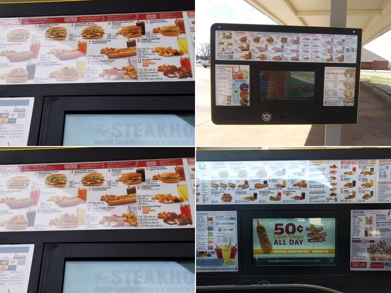 Sonic Drive-In Menu
