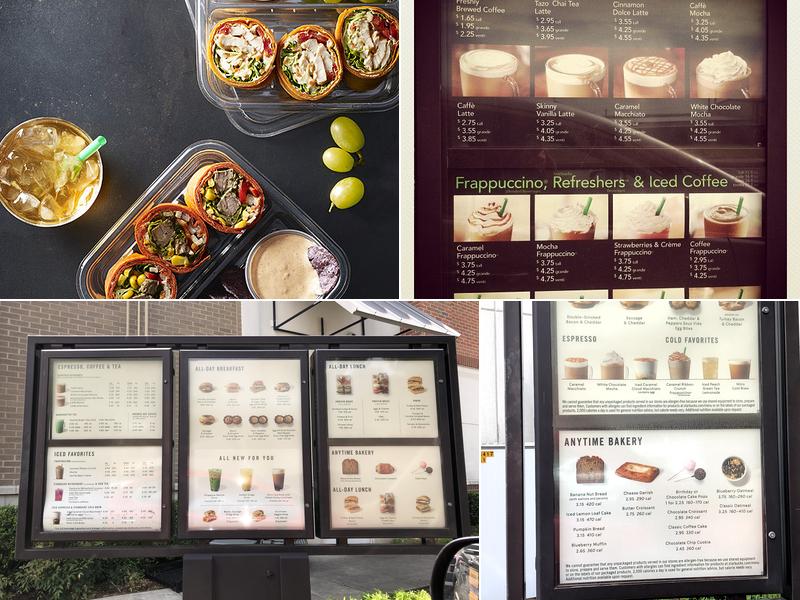 Starbucks Menu