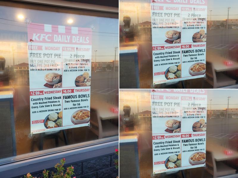 KFC Menu