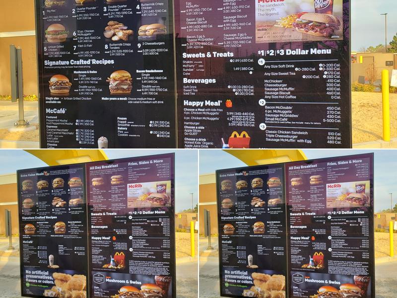 McDonald's Menu
