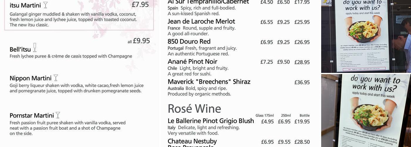 itsu - Kings Road Menu