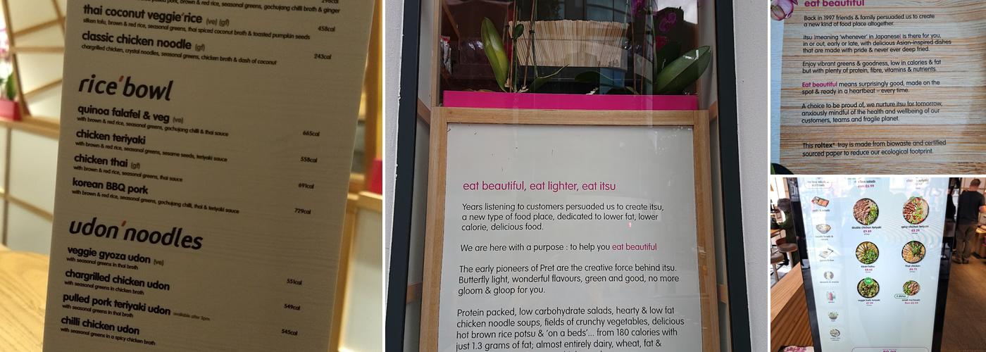 itsu - Great Peter St Menu