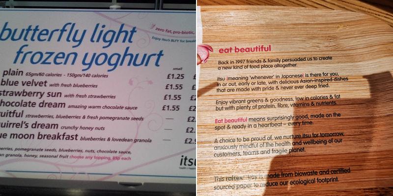 itsu - Great Queen St Menu