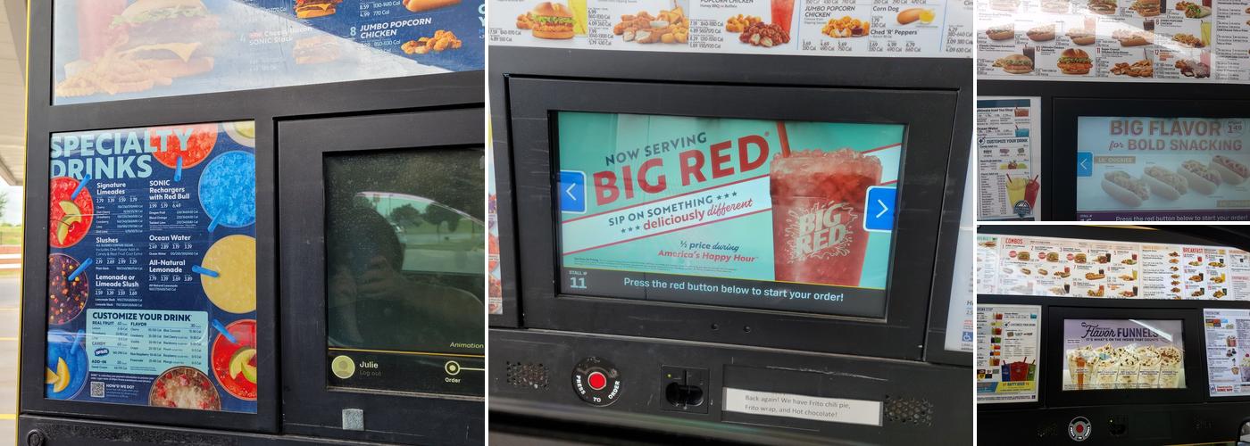 Sonic Drive-In Menu