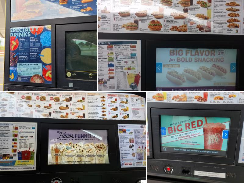 Sonic Drive-In Menu