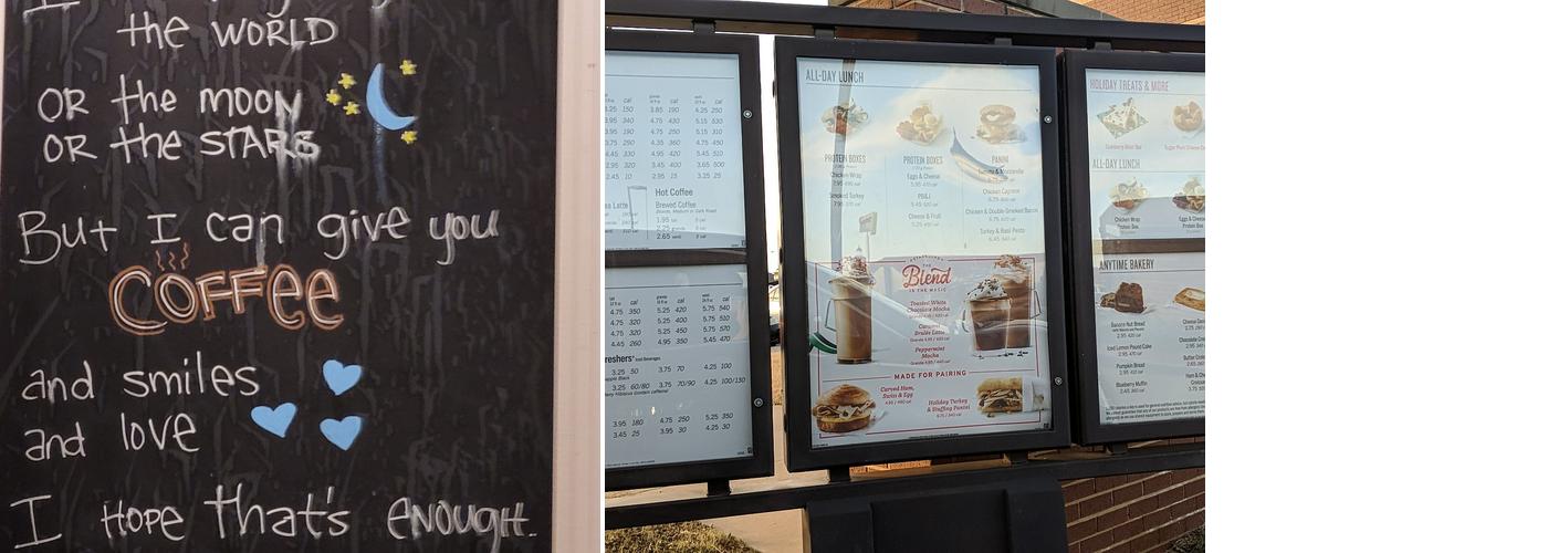 Starbucks Menu