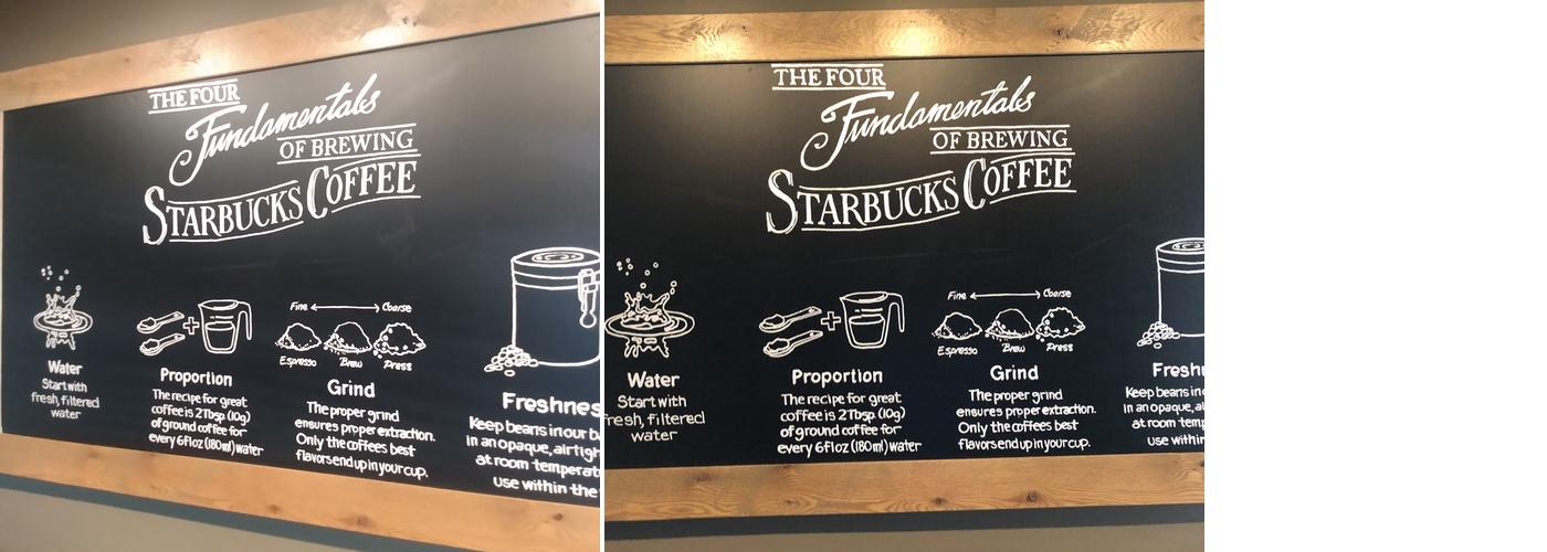 Starbucks Menu