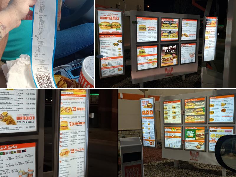 Whataburger Menu