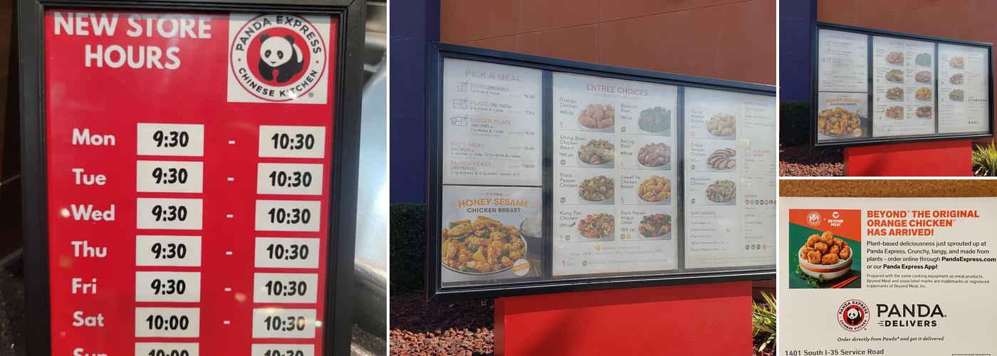 Panda Express Menu