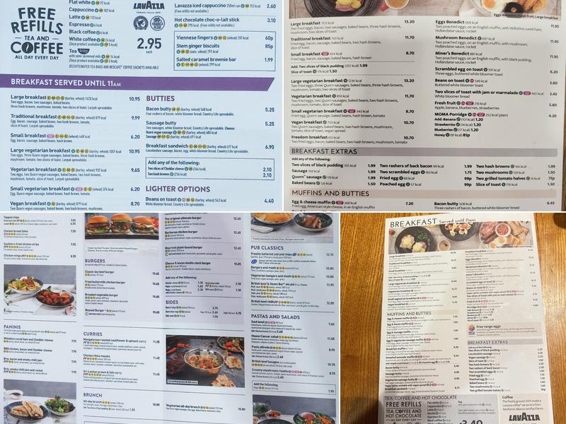 The Red Lion - JD Wetherspoon Menu