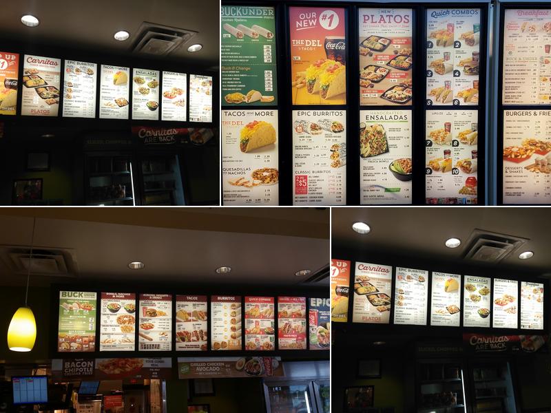 Del Taco Menu