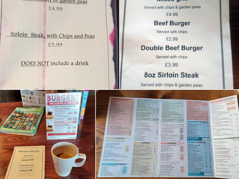 The Arthur Robertson - JD Wetherspoon Menu