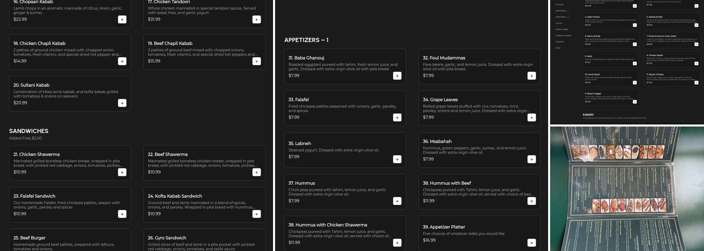 Bethlehem Restaurant & Grocery Menu