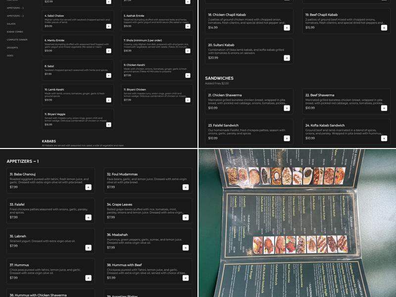 Bethlehem Restaurant & Grocery Menu