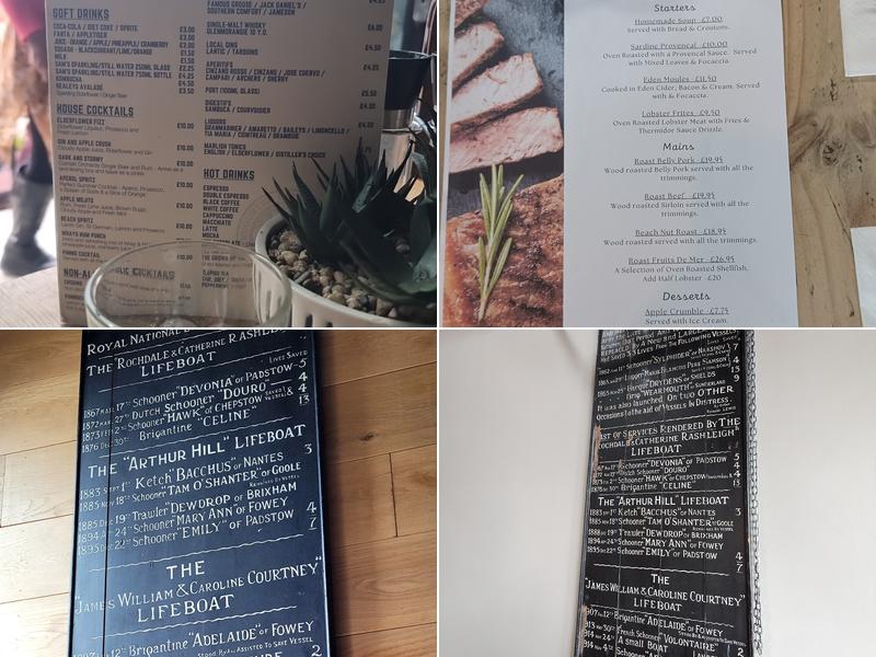 Sam's On The Beach Menu