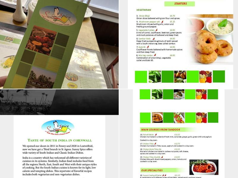 Sunny Spice Menu