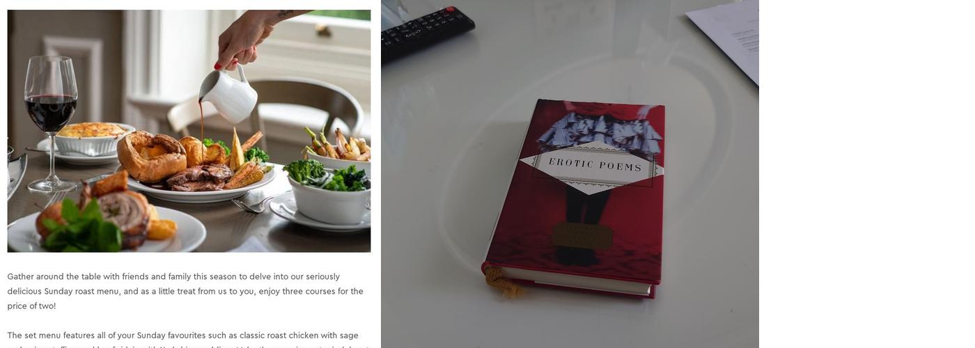 Harbour Hotel Fowey Menu