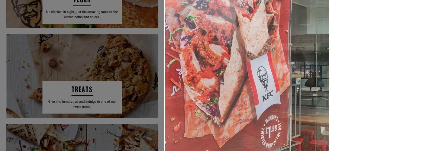 KFC Sheffield - Haymarket Menu