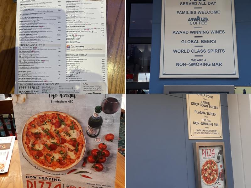 The Atrium - JD Wetherspoon Menu