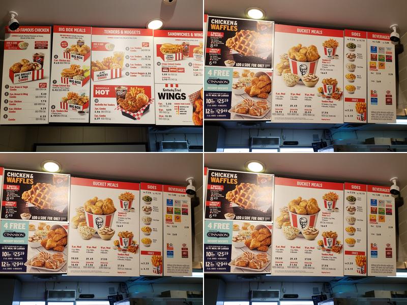 KFC Menu