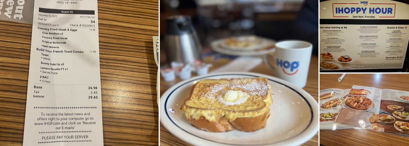 IHOP Menu