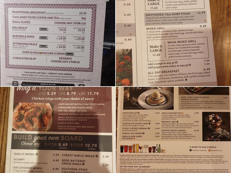 The Old Library Menu