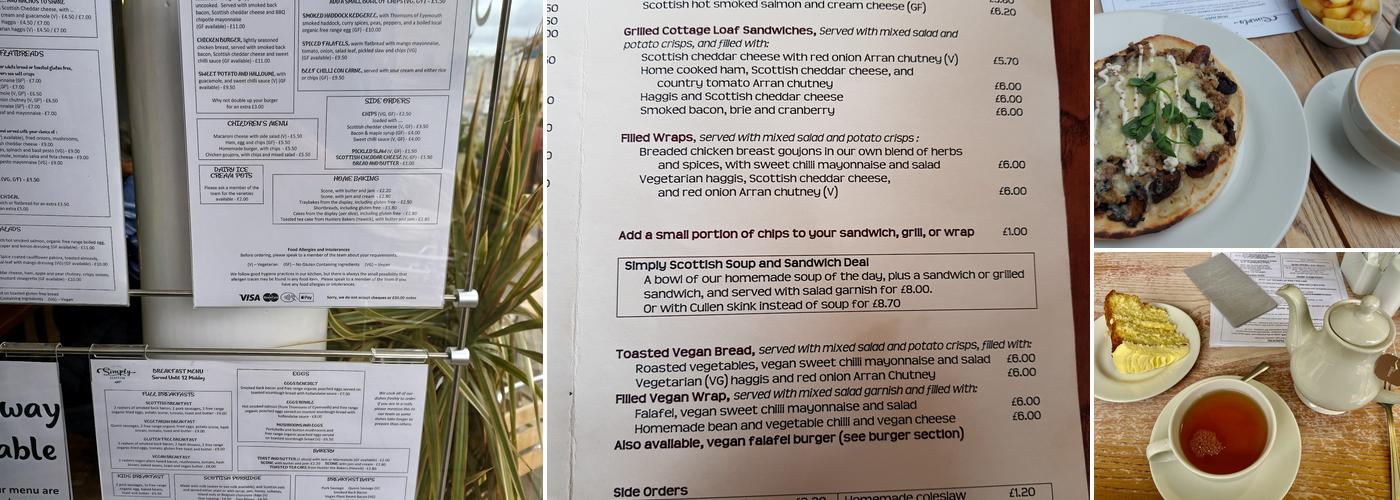 Simply Scottish Menu