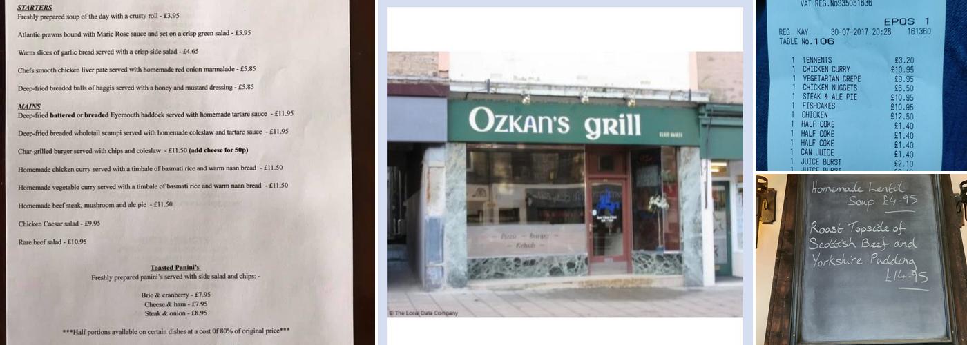 The Carters Rest Menu