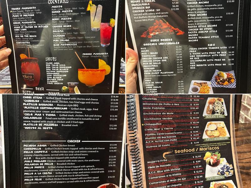 Los Juanes Inc Menu