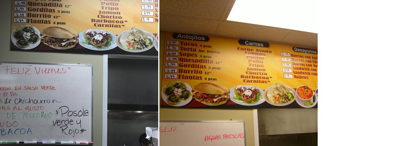 La Tili Supermarket Menu