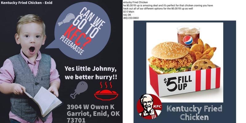 KFC Menu