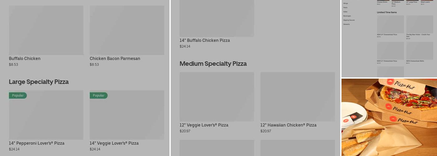 Pizza Hut Menu