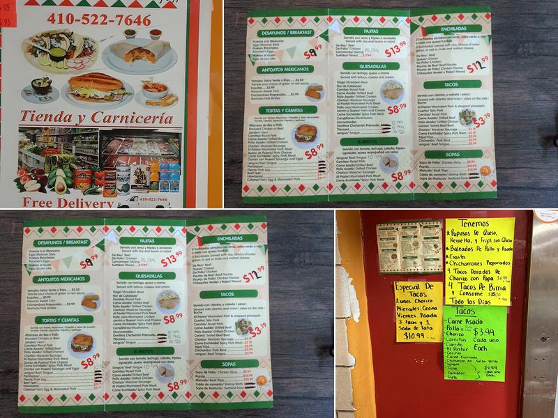 Cinco de Mayo Dos Menu