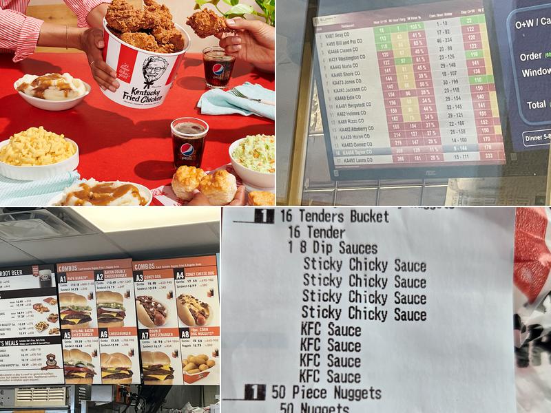 KFC Menu