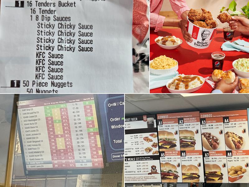 KFC Menu