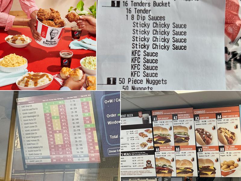 KFC Menu