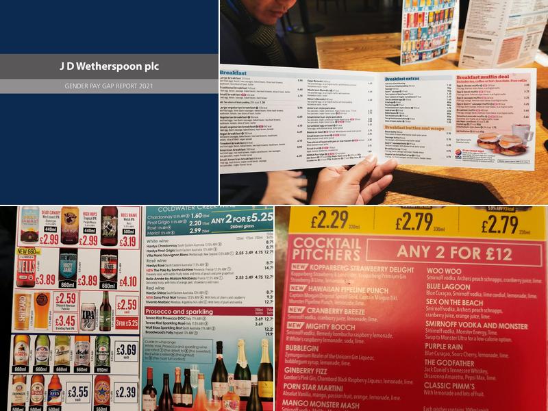 The Bank Statement - JD Wetherspoon Menu