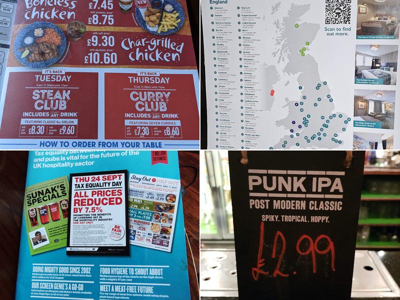 The Aneurin Bevan - JD Wetherspoon Menu