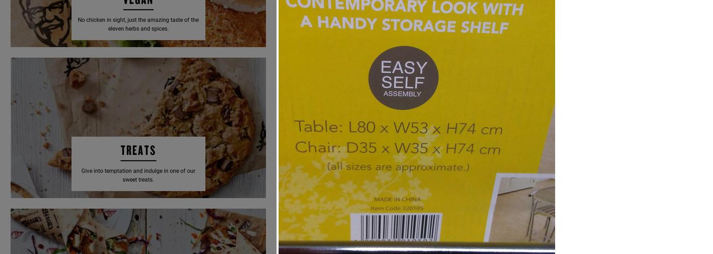 KFC Sheffield - City Road Menu