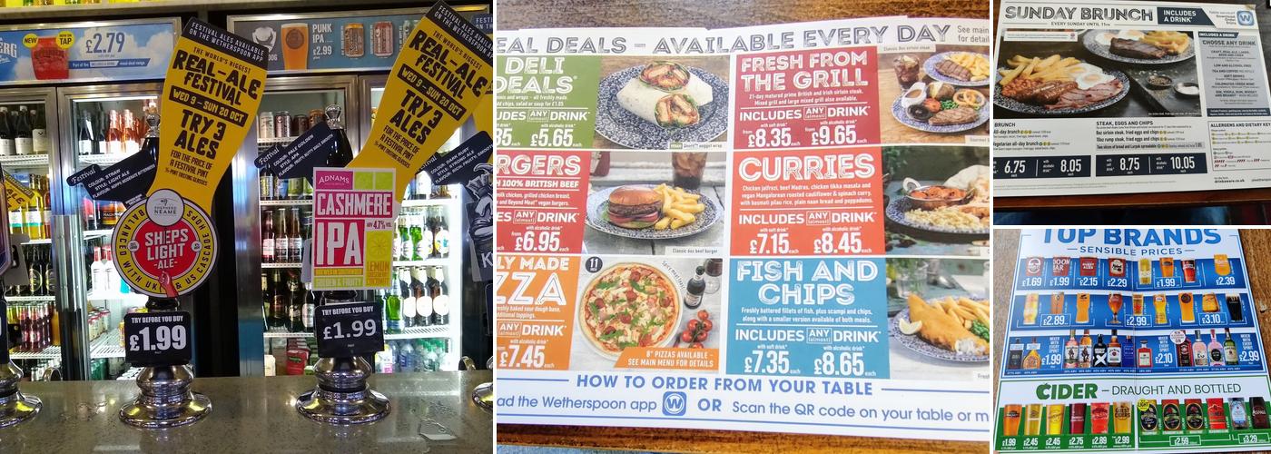 The High Main - JD Wetherspoon Menu