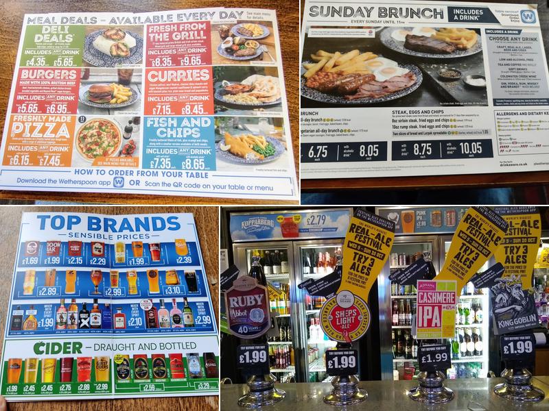 The High Main - JD Wetherspoon Menu