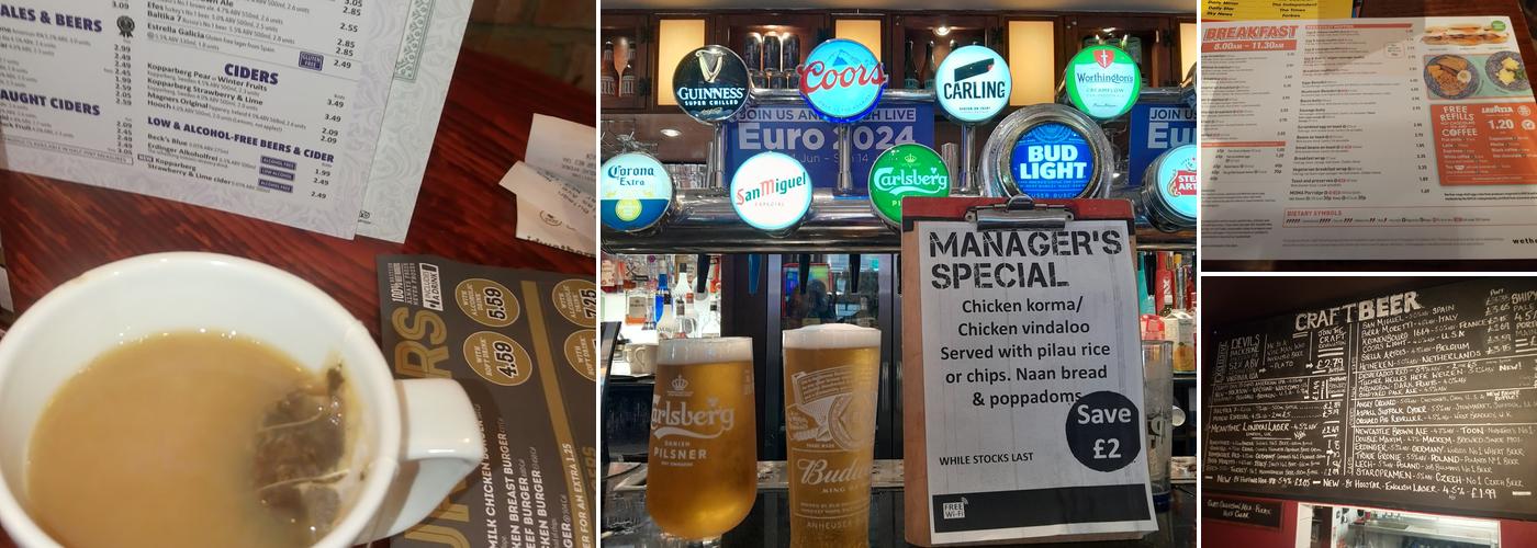 The Job Bulman - JD Wetherspoon Menu