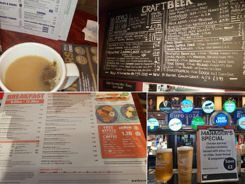 The Job Bulman - JD Wetherspoon Menu