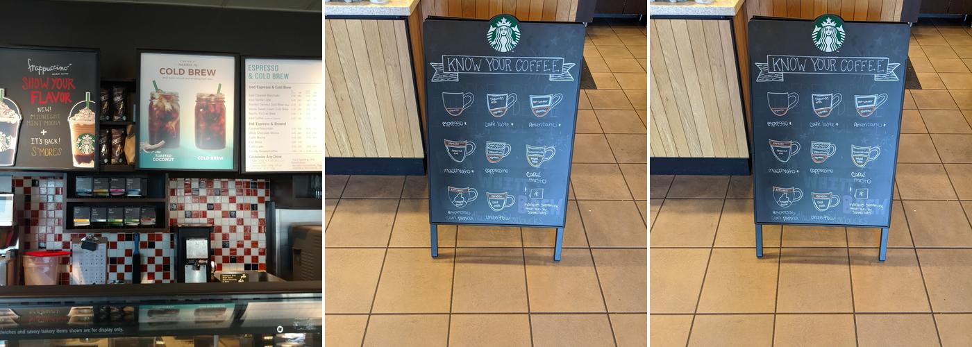 Starbucks Coffee Company Menu