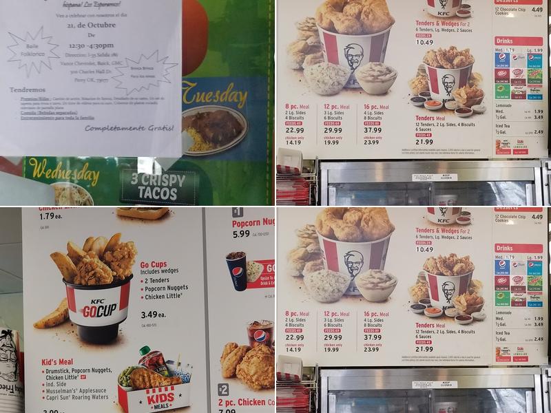 KFC Menu