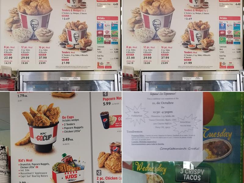 KFC Menu